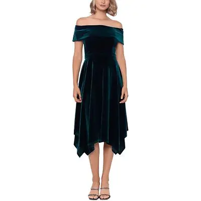 X By Xscape Womens Velvet Midi Formal Cocktail And Party Dress BHFO 1427 • $14.99