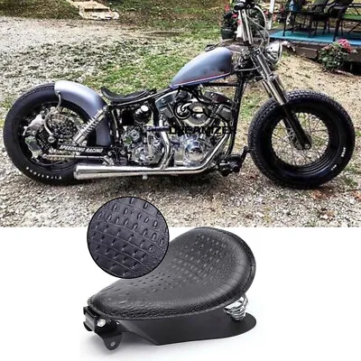 Black Motorcycle Solo Seat For Boulevard S40/C50T VS800GL VL1500 Bobber Chopper • $69.59