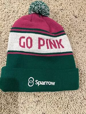 MSU Spartans Cuffed Winter Hat Beanie Green White Pink Pom Michigan State • $3