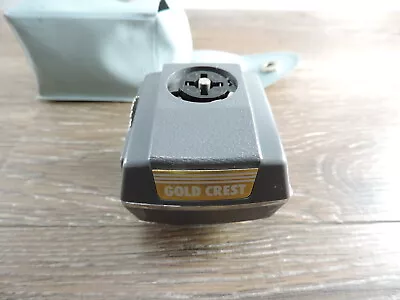 Vintage Gold Crest Electronic Flash Cube Adapter W/Case • $30