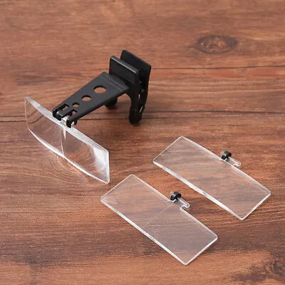 Magnifying Glass Optical Instruments Portable Folding Clip On Eyeglass Loupe • £7.27