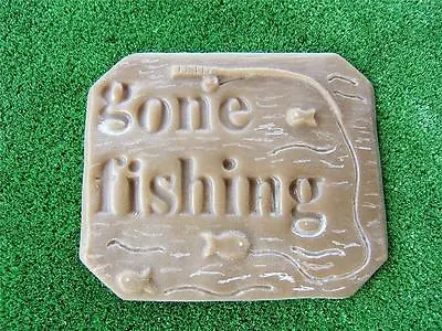 GONE FISHING MOULD Garden Ornaments Easy And Cheap To Produce • $37.99