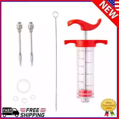 BBQ Meat Flavor Juice Injector Kithen Marinade Stainless Steel Needle Accessory • $7.59