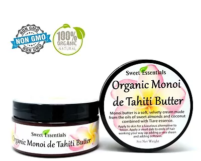 Pure Organic Monoi De Tahiti Butter | 8oz | Imported From Tahiti | Luxurious • $18.99
