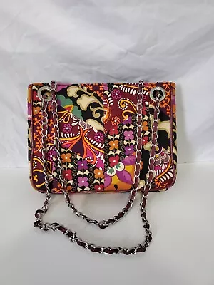 Vera Bradley Suzani Tote Safari Sunset Patchwork Chain Shoulder Bag Purse • $29