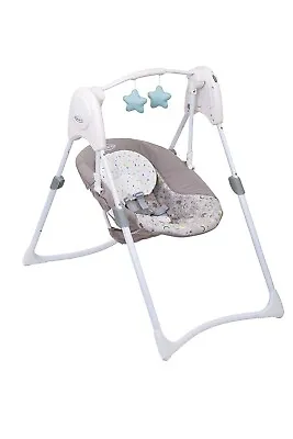 GRACO Baby Swing Chair  Baby Toy Rocker Soother 2-in-1  0-9 Months SLIM SPACES • £59