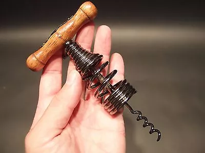 Antique Vintage Style Spring Assisted Direct Pull Corkscrew Wine Bottle Opener  • $25