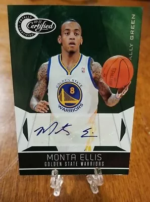 /5 2010-11 Totally Certified Green Monta Ellis AUTO Golden State Warriors 5/5 • $99.99