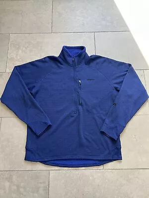 Patagonia R1 Regulator Pullover Waffle Fleece 1/2 Zip Jacket Blue Sweatshirt L • $74.97