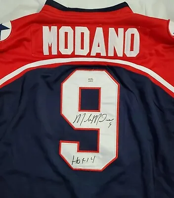 Mike Modano Signed Team USA Jersey With PSA Authentication NHL HOF Inscription • $149.99