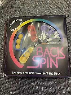 BackSpin 90s Puzzle Brain Teaser Game Double Sided Binary Arts Vintage • $14