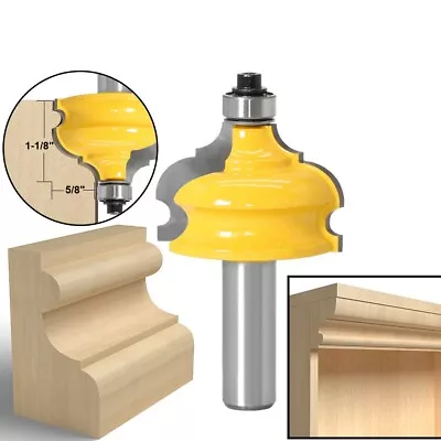1-1/8  Height 5/8  Cutting Dia Architectural Molding Router Bit - 1/2  Shank • $27.40