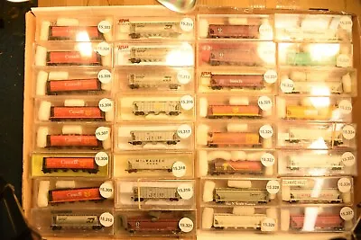 N Scale COVERED HOPPER UP SF PC CANADA BN EL ECC SHELL Cars Sold Individually • $14.95