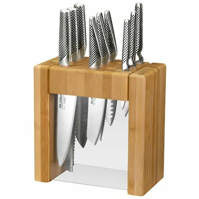 Global Ikasu X 10pc Kitchen Knife Block Set Knives 10 Piece Made In Japan • $605.50
