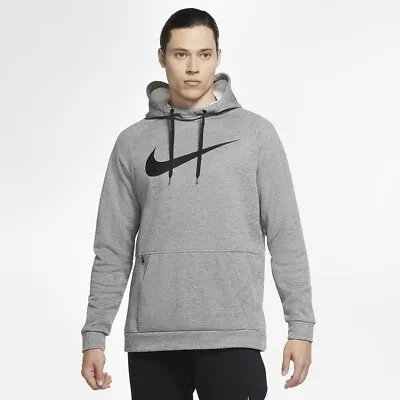 $38.33 • Buy Nike Therma Swoosh Training Hoodie CU6238 063 Dark Grey/Black New Men's Size M