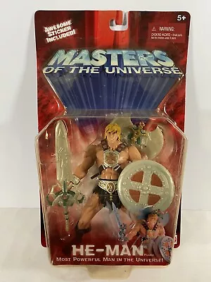 HE-MAN Masters Of The Universe 2001 2002 200X Figure MATTEL NEW Iron Cross Var. • $42.74