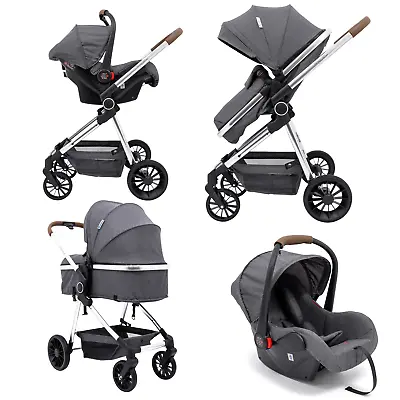 £219.99 • Buy For Your Little One LITE 3 In 1 Travel System - Slate Grey