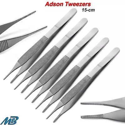 Adson Tissue Thumb Tweezers 15-cm Dental Dressing Forceps Surgical Instruments • $18.99