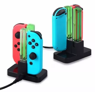 Joy-Con 4-Controller Charging Stand Dock Charger For Nintendo Switch Console • $27.45