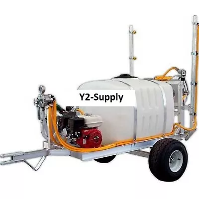 New! 100 Gal 2-Wheel Trailer Sprayer-5.5Hp-GE85 Pump-50' Of 3/8  Hose-12' Boom!! • $8859.95