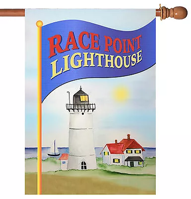 Toland Race Point Lighthouse 28x40 Massachusetts Cape Cod House Flag • $15.98