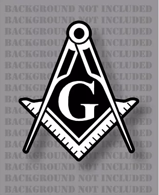 Stonemason Square And Compass Mason Masonic Freemason Decal Sticker • $21.99