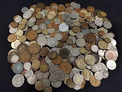 £24.99 • Buy 1.9 Kilos Bulk Foreign Coins -  Mixed World Coins  - Free Post