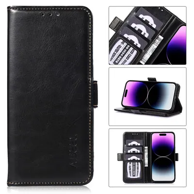 Retro Wallet Leather Flip Case Cover For Xiaomi 14 13T Redmi 12 A1 A2+ Note 12S • $16.82