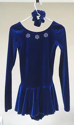 Mondor Royal Blue Sparkle Figure Skating Dress • $50.51