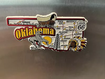 Oklahoma Jumbo State Map Fridge Magnet • $6.99