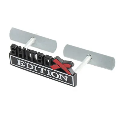 Black White Red SHITBOX EDITION Front Grille Emblem For Tacoma Tundra F150 Ram • $12.59