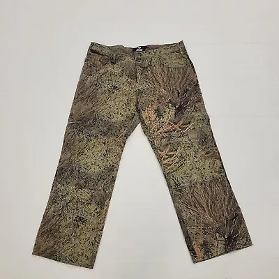 Mossy Oak Pants Men 38x30 Green Brown Camo Mountain Country Brush Hunting Hunt  • $29.99