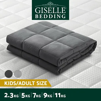 Giselle Weighted Blanket 7KG 9KG Kids 5KG 11/2.3KG Adult Relax Heavy Gravity • $58.95