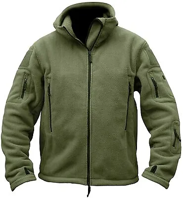 Tactical Recon Fleece Jacket Army Hoodie Security Police Hoody Combat Full Zip • £24.99