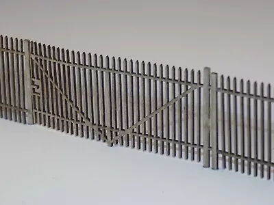 8ft Steel Security Fencing (94cms)+ 6 Various Gates Model Railway Fence 00 Scale • £6.85