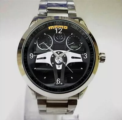 New Item Land Rover Defender Momo Steering Wheel Sport Metal Watch • $25.99