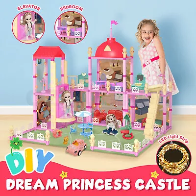 Doll House Barbie Dream Play Furniture Playhouses Toys Dollhouse Princess Castle • $79.95