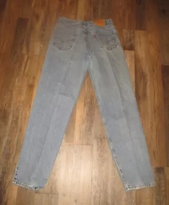 LEVI'S 550 Mens SZ 36 X 36 Med. Acid Wash RELAXED FIT Denim Jeans • $17.99
