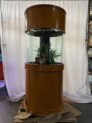 WARRANTY INCLUDED! 100 Gallon GLASS Cylinder Round Aquarium Fish Tank Set Stand • $4250