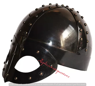 Medieval Viking Mask Knight Deluxe Helmet With Liner &Chin Strap-Ancient Replica • $80