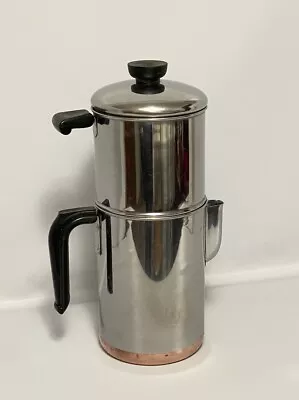 Vintage Revere Ware 1801 Drip-O-Later Coffee Pot 6-Cup W/ Insert • $24.99