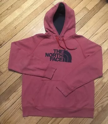 Men’s The North Face Drawstring Kangaroo Pocket Logo Hoodie Fleece Sweater Sz L • $4.99