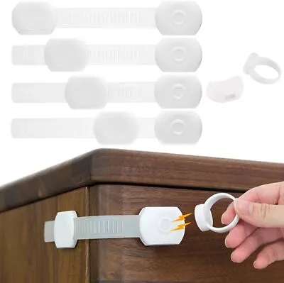 £8.99 • Buy 4 X Orzbow Magnetic Child Safety Cupboard Locks Fridge Baby Proof Cabinet Drawer