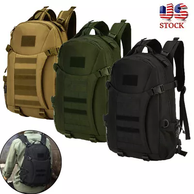 Tactical Backpack Men Military Molle Hiking Motorcycle Backpack 40L EDC Backpack • $12.89