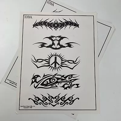 Spaulding & Rogers Flash Sheet Art 1996 Vintage 109A Tribal • $25.97