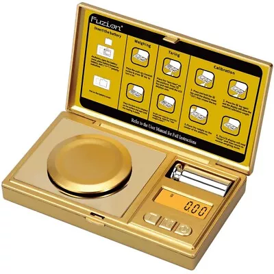 Gold Fuzion High Precision Milligram Scale 50g × 0.001g Digital Pocket Scale • $24.99