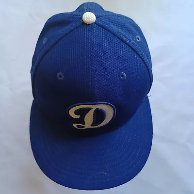 MLB New Era 59 Fifty Authentic Collection Blue LA Dodgers Pro Hat Cap Size 7 3/8 • $8