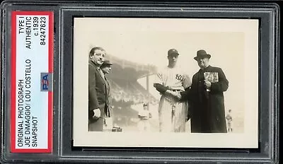 $1500 • Buy Joe DiMaggio 1939 World Series Type 1 Original Photo PSA/DNA *w/Lou Costello*