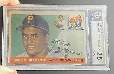1955 Topps Roberto Clemente Rookie #164 BGS 2.5 💎 Pittsburgh Pirates HOF • $1399.99