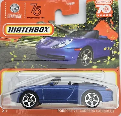 Matchbox 2023 Porsche 911 Carrera Cabriolet Free Boxed Shipping  • £7.99